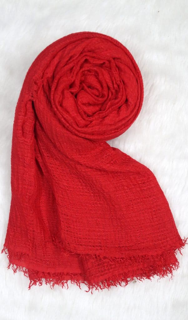 Cherry Red Premium Heavy Cotton Hijab