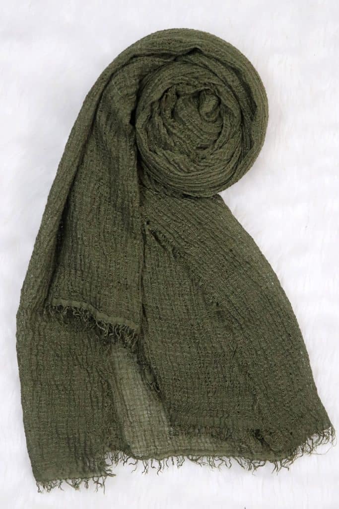 Military Green Heavy Premium Cotton Hijab