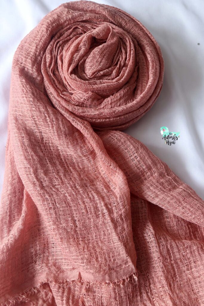 Rosy Pink Heavy Premium Cotton Hijab