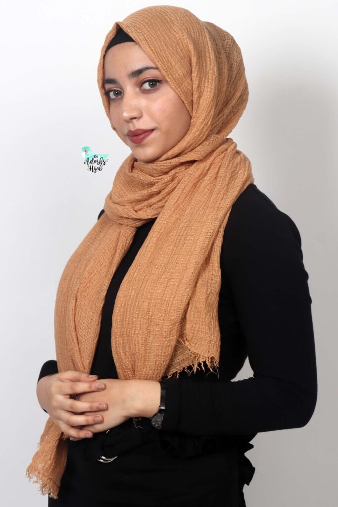 Tawny Brown Heavy Premium Cotton Hijab That Adorbs Hijab