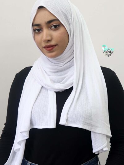 Snow Textured Jersey Hijab