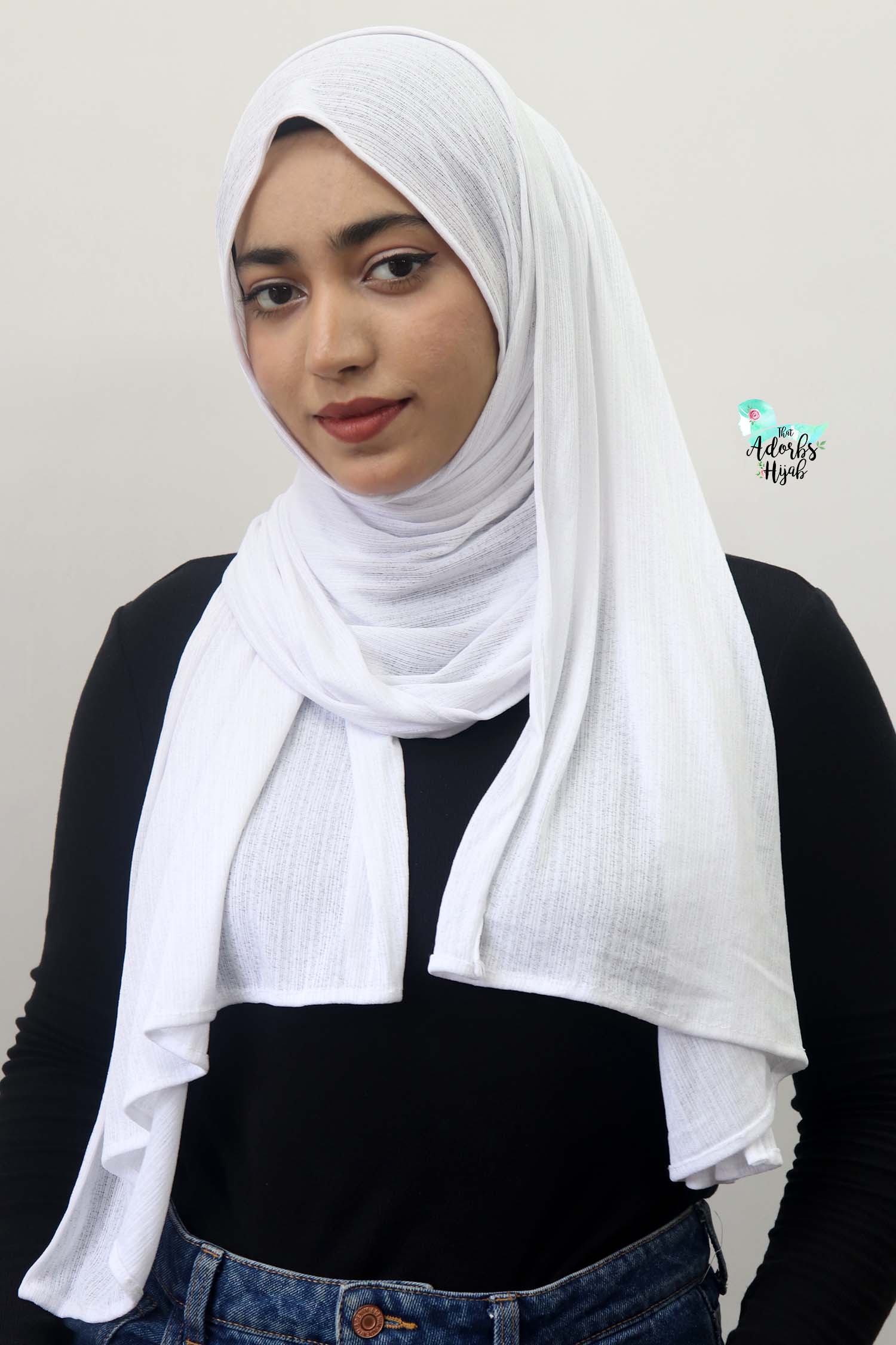 Snow Textured Jersey Hijab