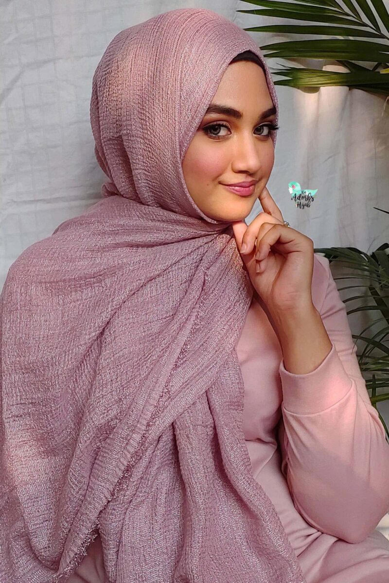 Mulberry Shimmer Cotton Hijab