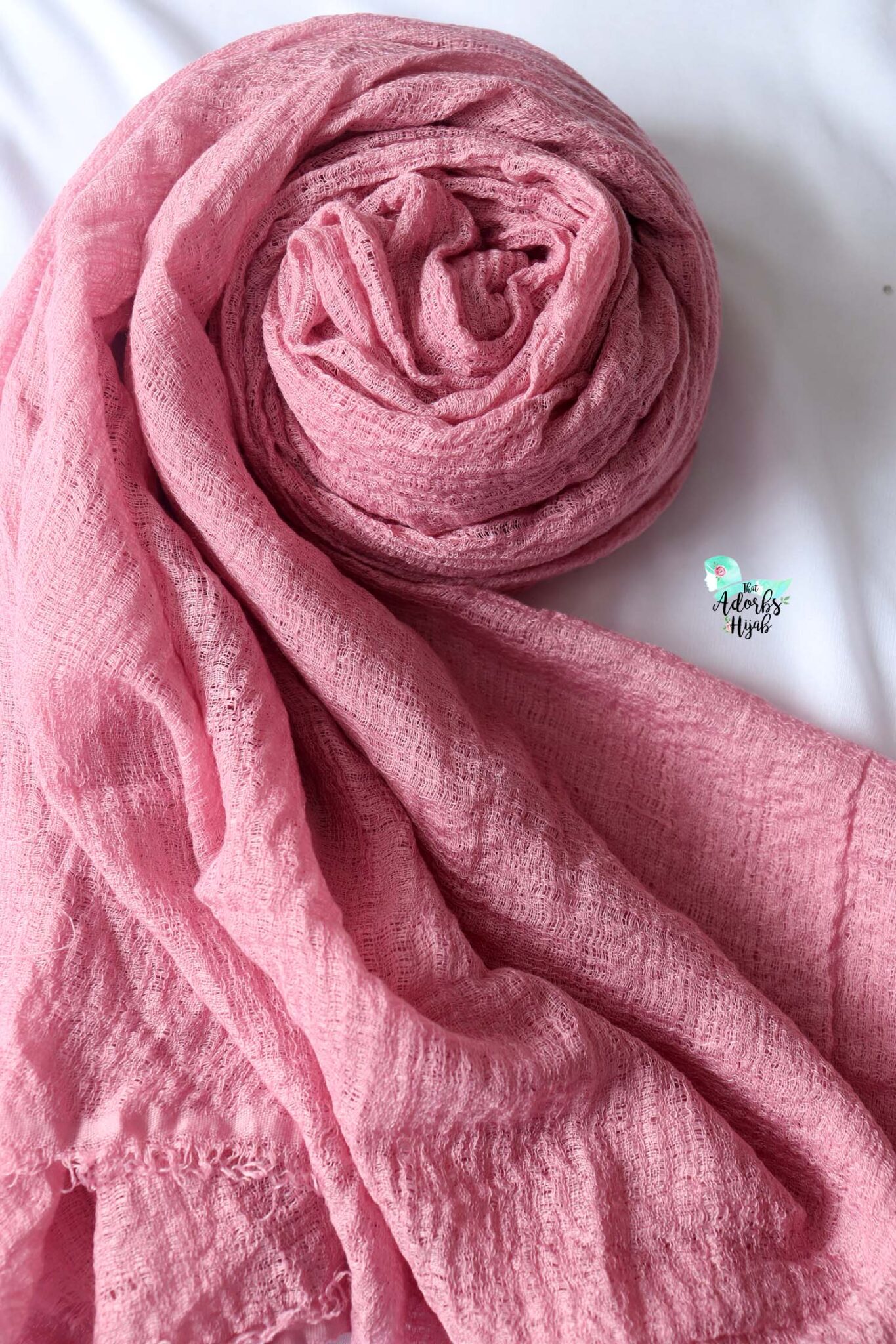 Heather Pink Heavy Premium Cotton Hijab That Adorbs Hijab