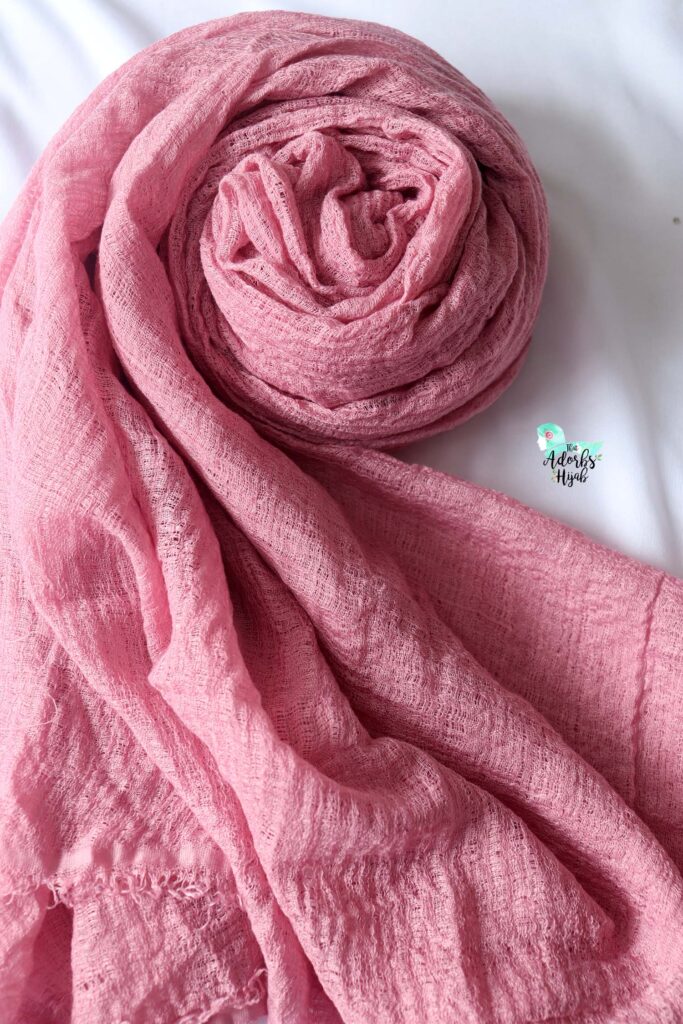 Heather Pink Heavy Premium Cotton Hijab