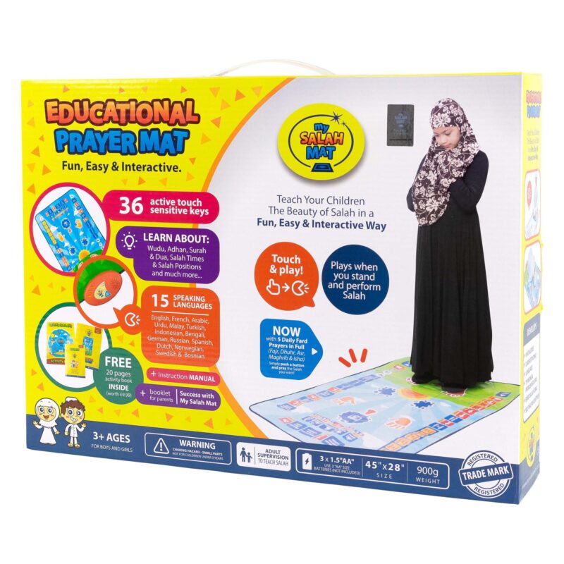 Ultimate My Salah Mat Bundle - Kids Prayer Mat + Adult Prayer Mat + Islamic Wall Art (99 names of Allah) + Islamic Wall Art (Prophets Of Islam) + My Quran Pad - Image 2
