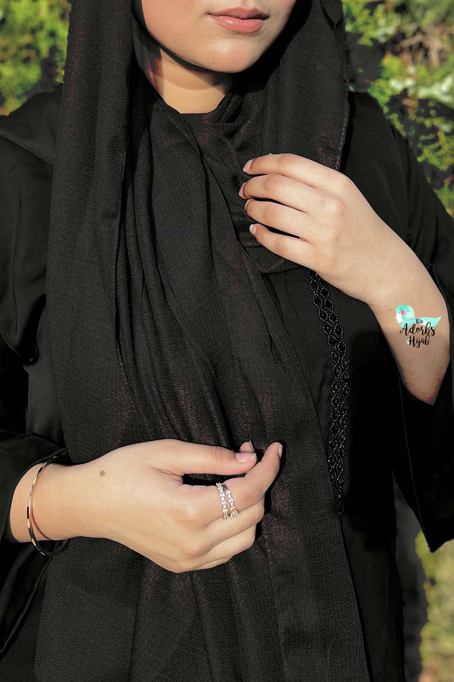 Black Galaxy Internet Cotton Hijab That Adorbs Hijab