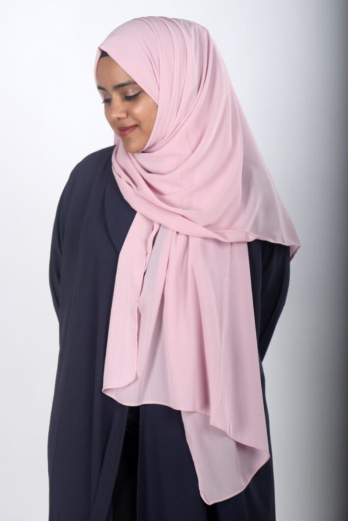 Lilac Textured Chiffon Hijab