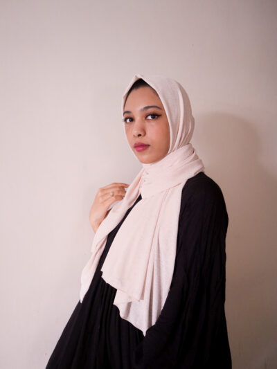 Peach Textured Jersey Hijab