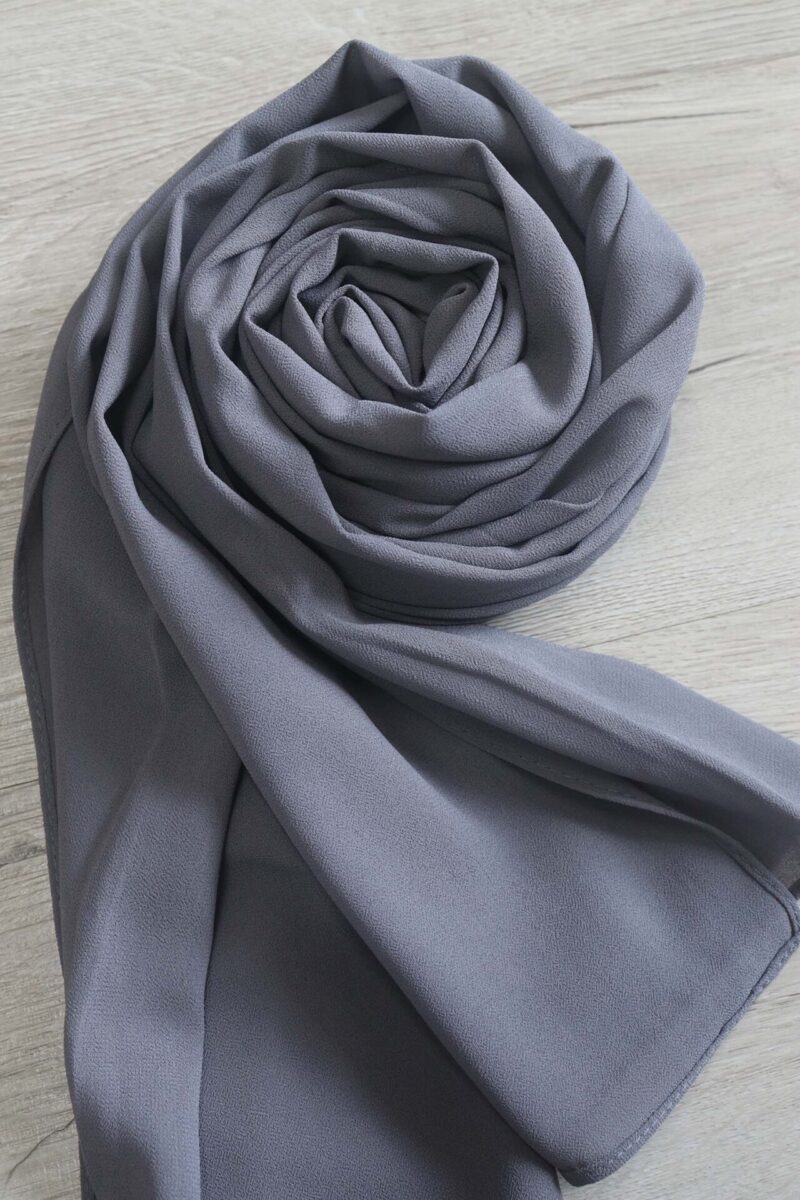 Anchor Gray Premium Chiffon Hijab