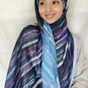 azure printed hijab
