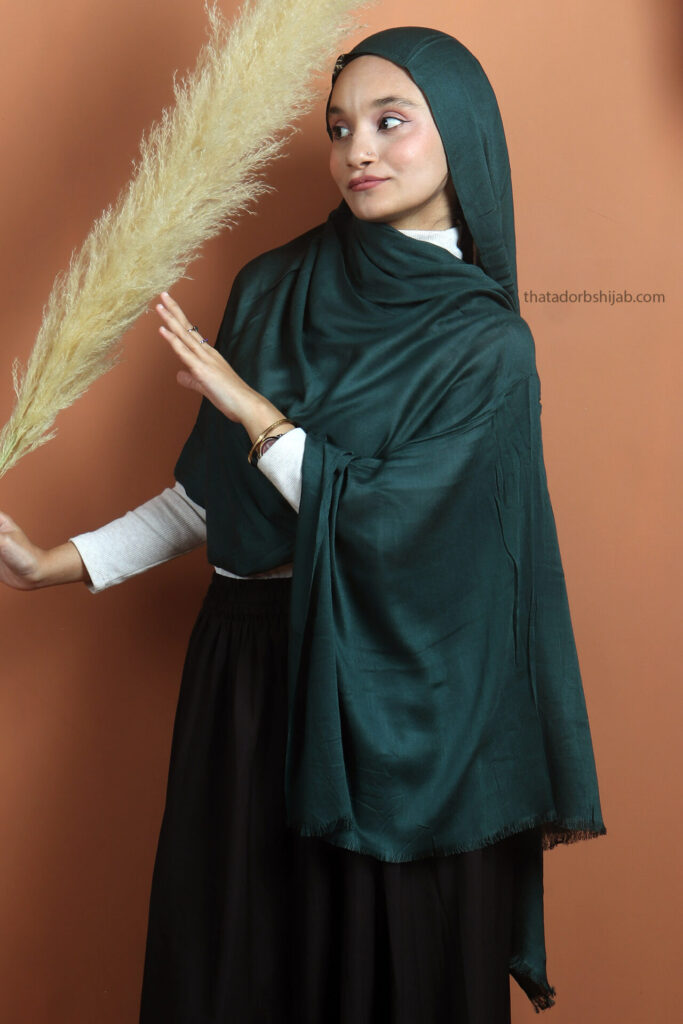 Forest Turkish Cotton Hijab