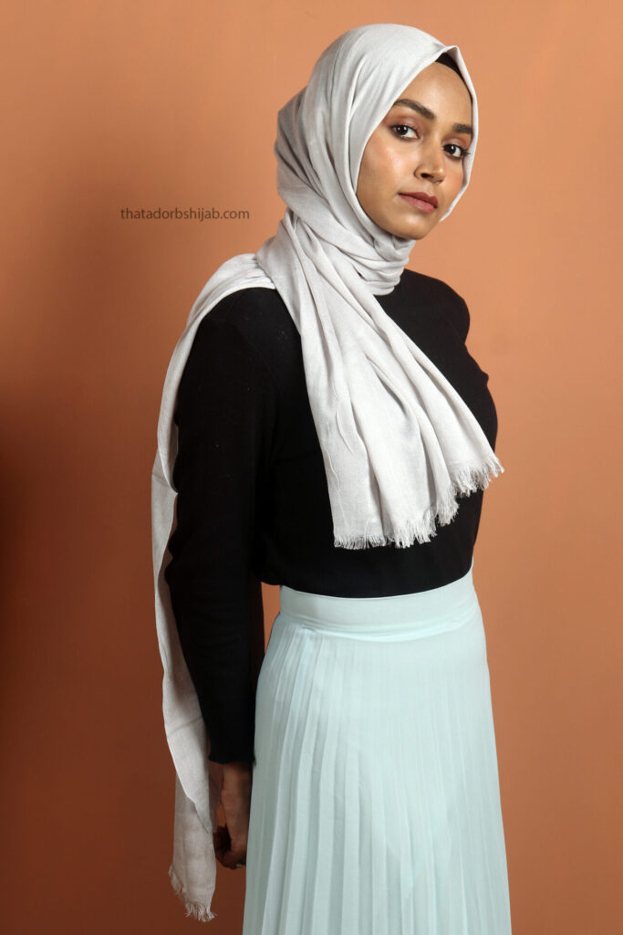Grey Turkish Cotton Hijab