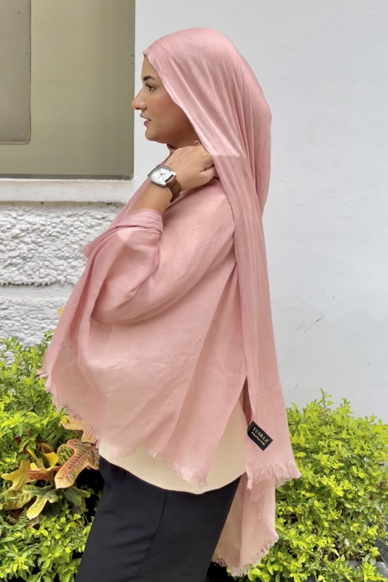 Salmon Turkish Cotton Hijab
