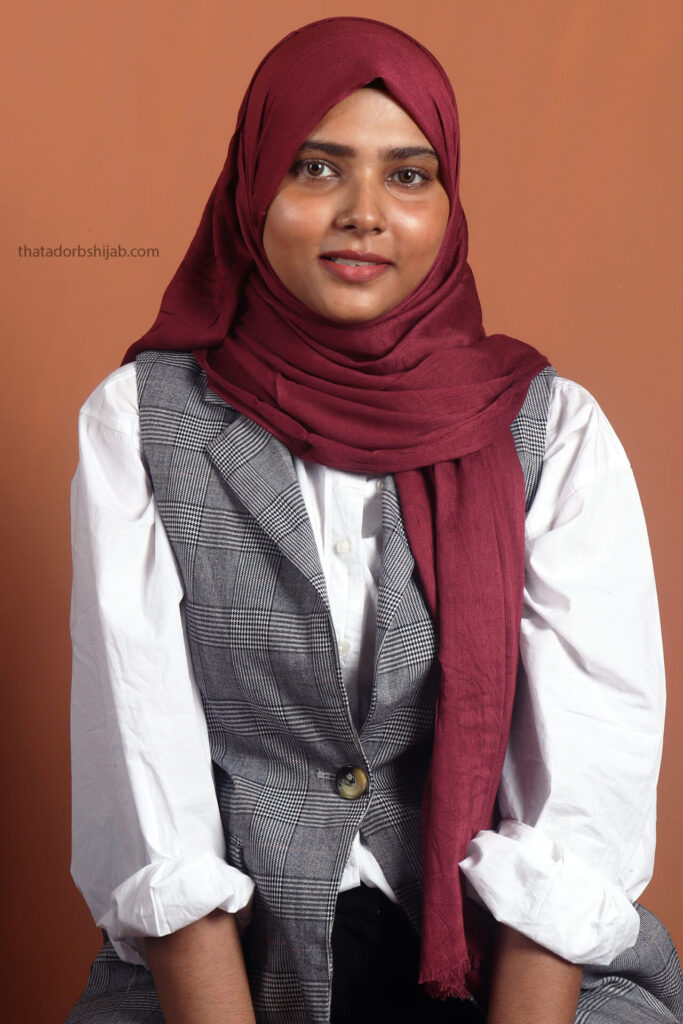 Berry Turkish Cotton Hijab