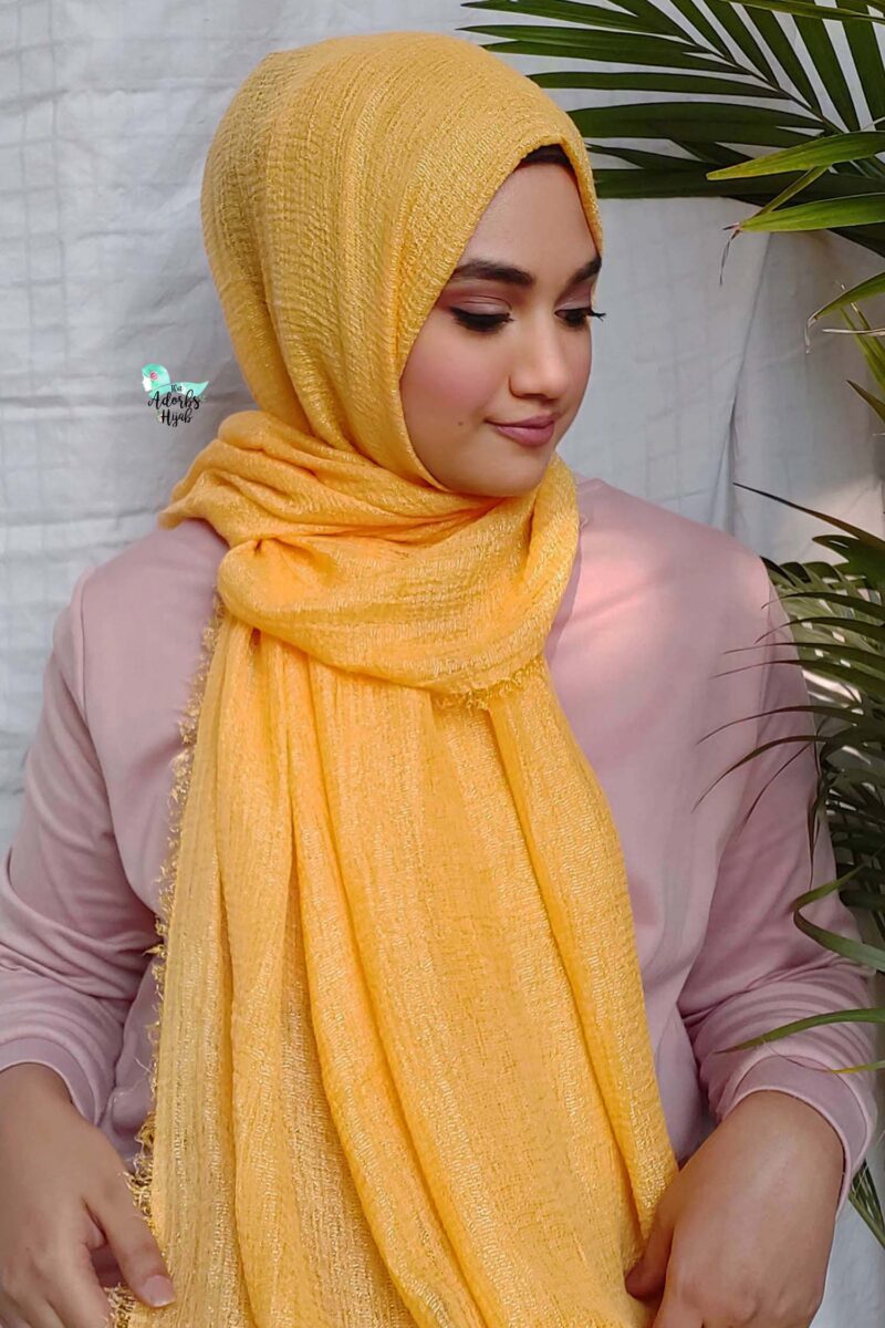 Gold Shimmer Cotton Hijab