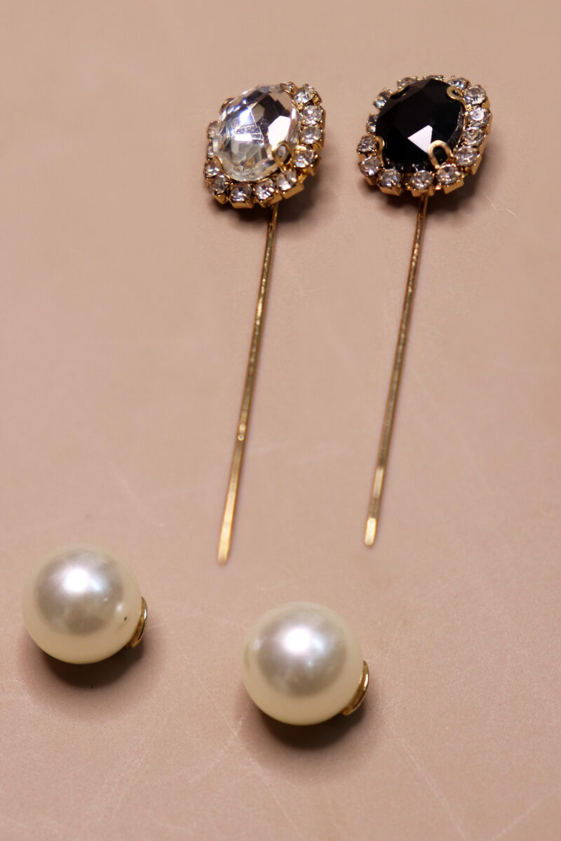 Crystal Pearl Hijab Pins – Set of 2