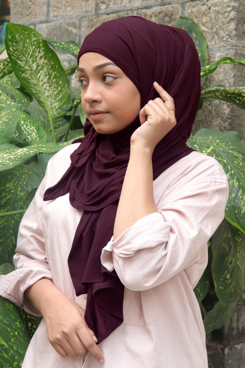 Plum Premium Jersey Hijab