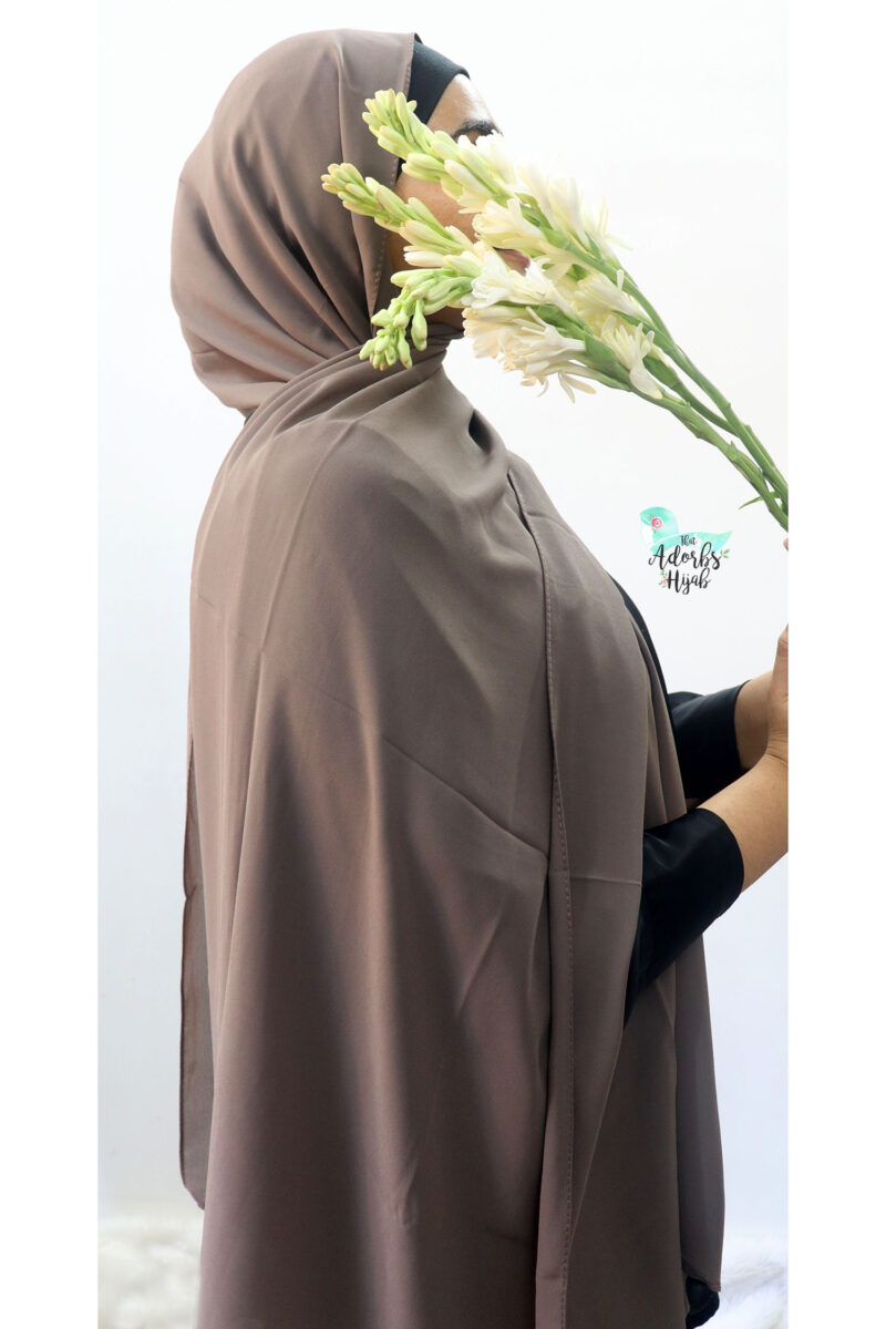 Taupe Premium Chiffon Hijab