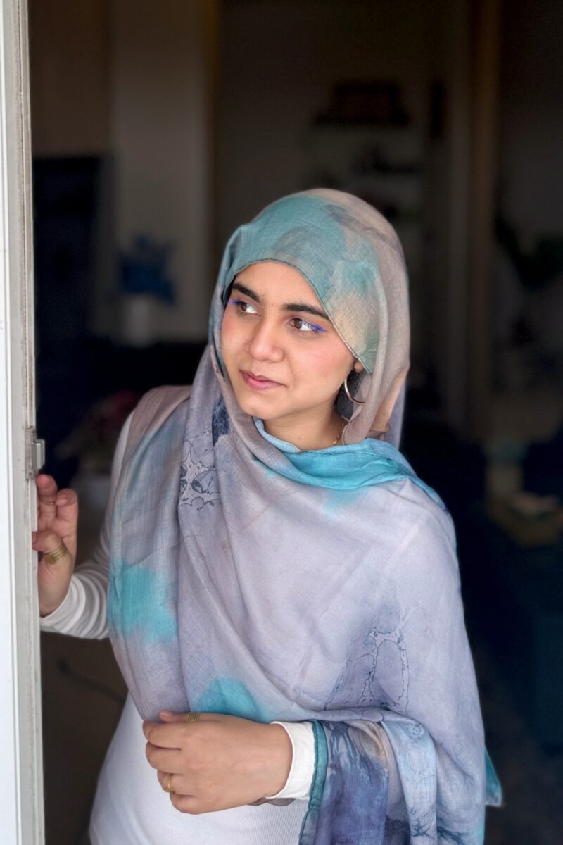 Aqua Dune Printed Modal Hijab - Image 2