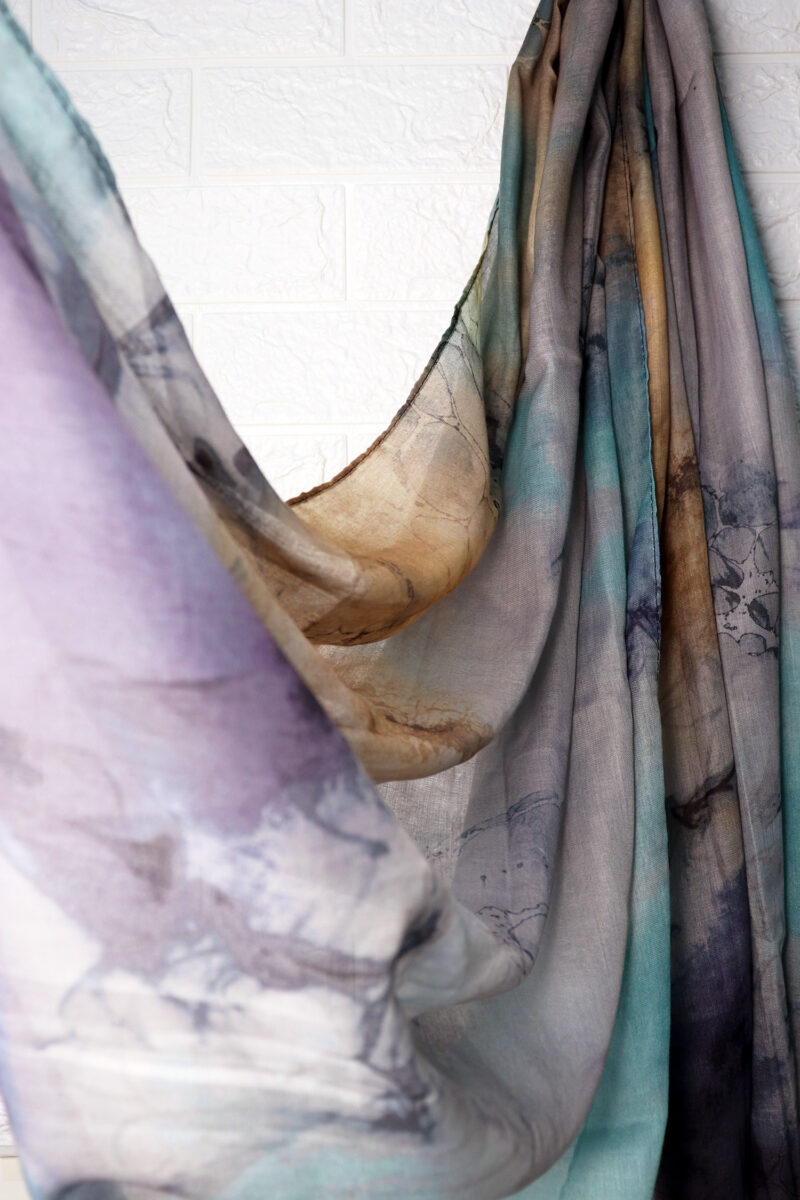Aqua Dune Printed Modal Hijab - Image 3