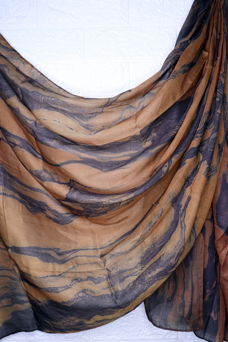 Cocoa Veil Printed Modal Hijab