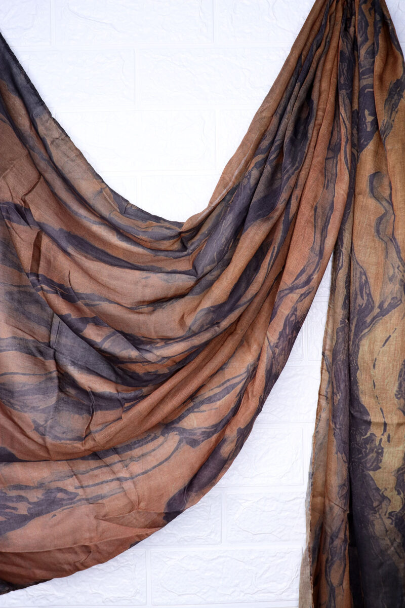 Cocoa Veil Printed Modal Hijab - Image 2