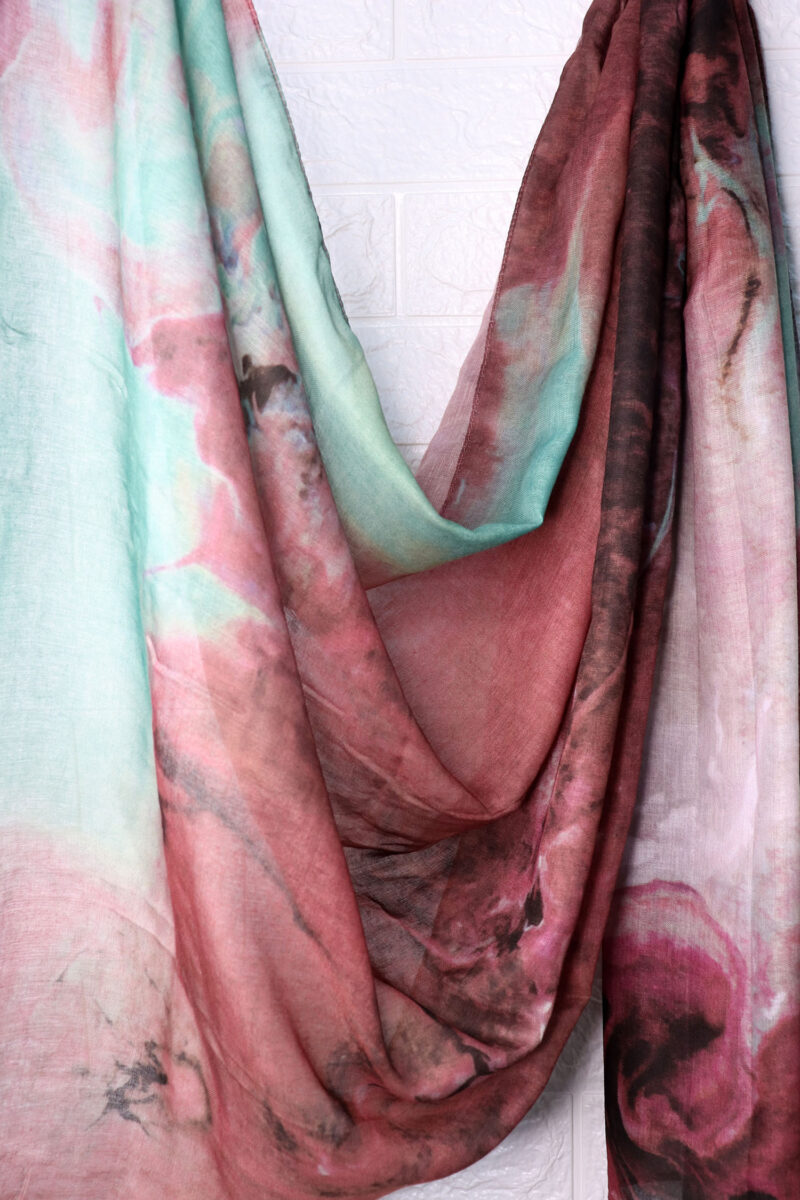 Coral Breeze Printed Modal Hijab