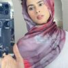 Berry Splash Printed Modal Hijab