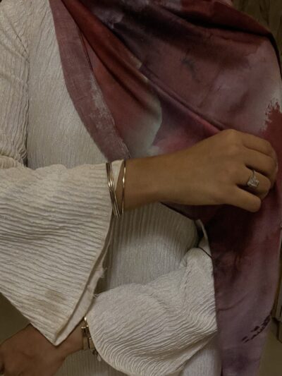 Berry Splash Printed Modal Hijab