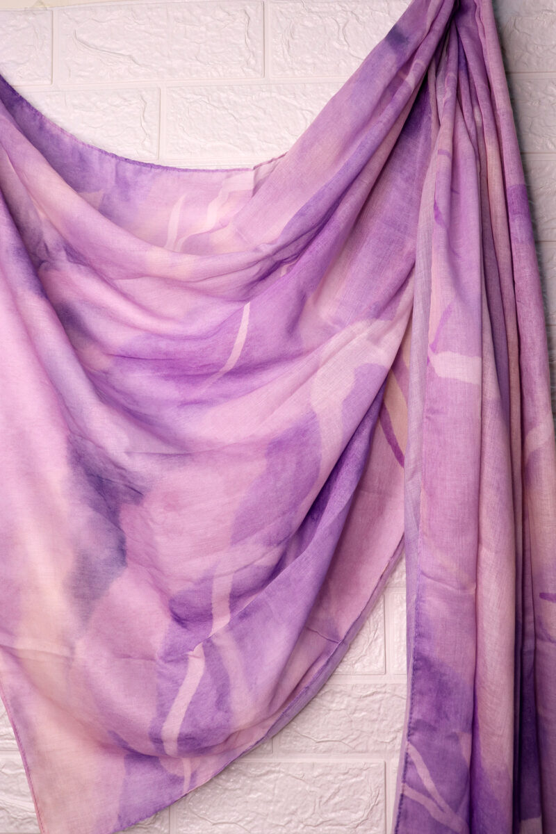 Lilac Whisper Printed Modal Hijab - Image 2