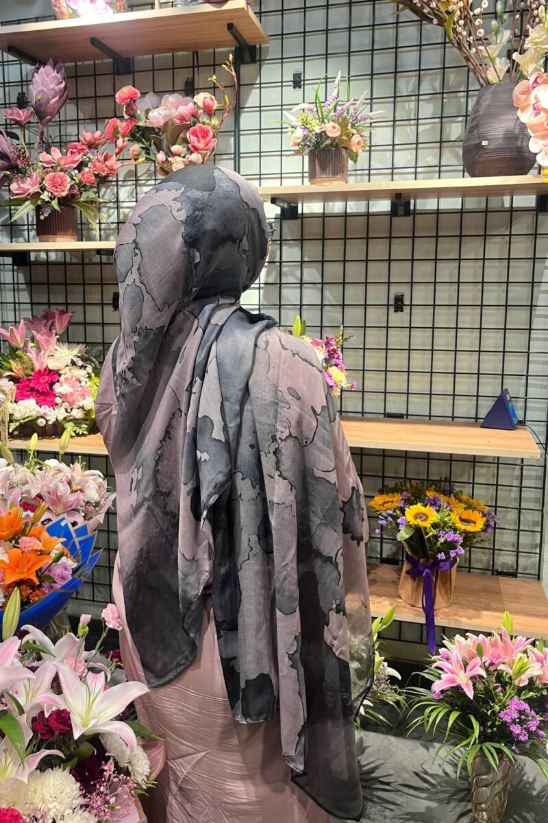 Mauve Shadow Printed Modal Hijab