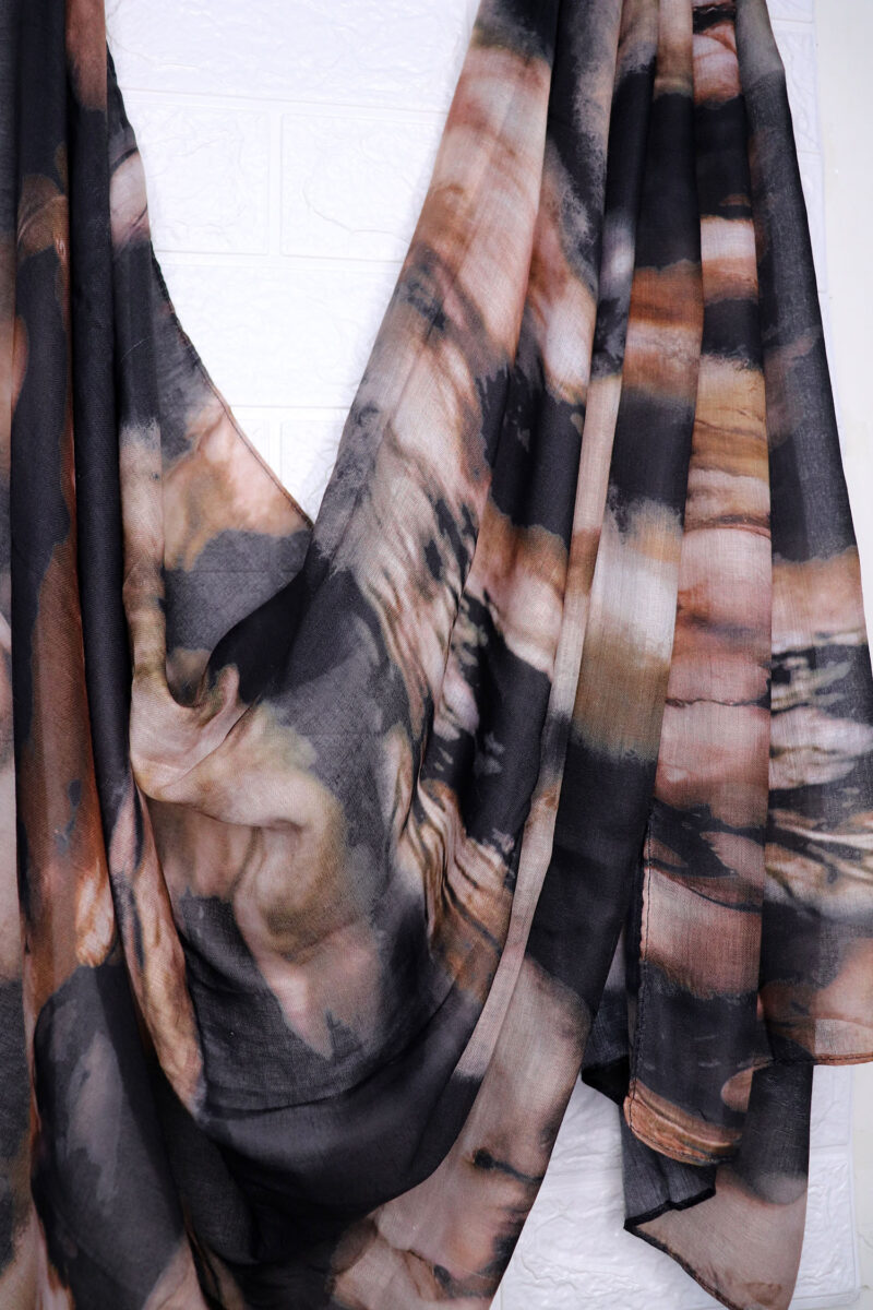 Mocha Mist Printed Modal Hijab