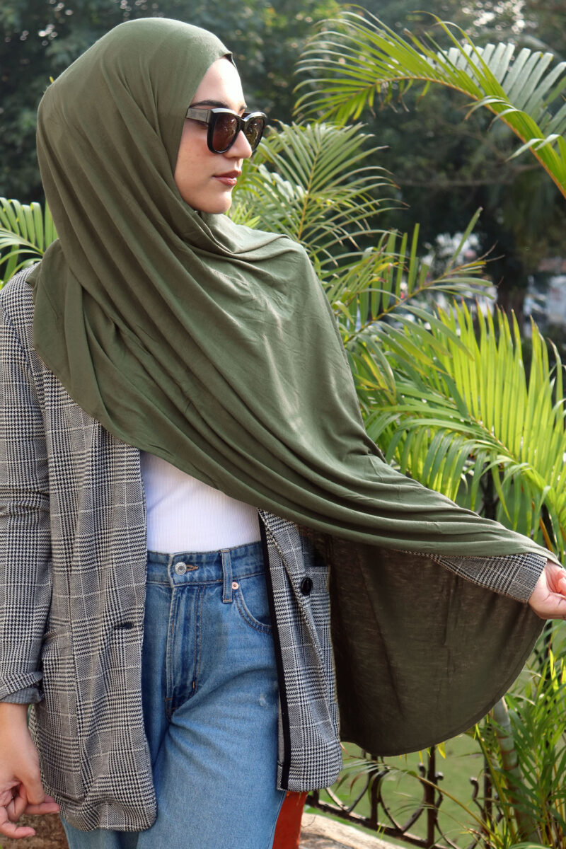 Olive Instant Jersey Hijab