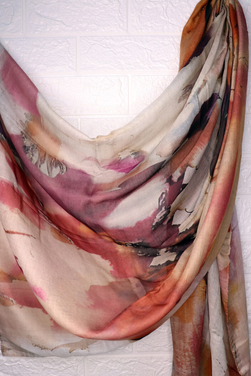 Sunset Blaze Printed Modal Hijab