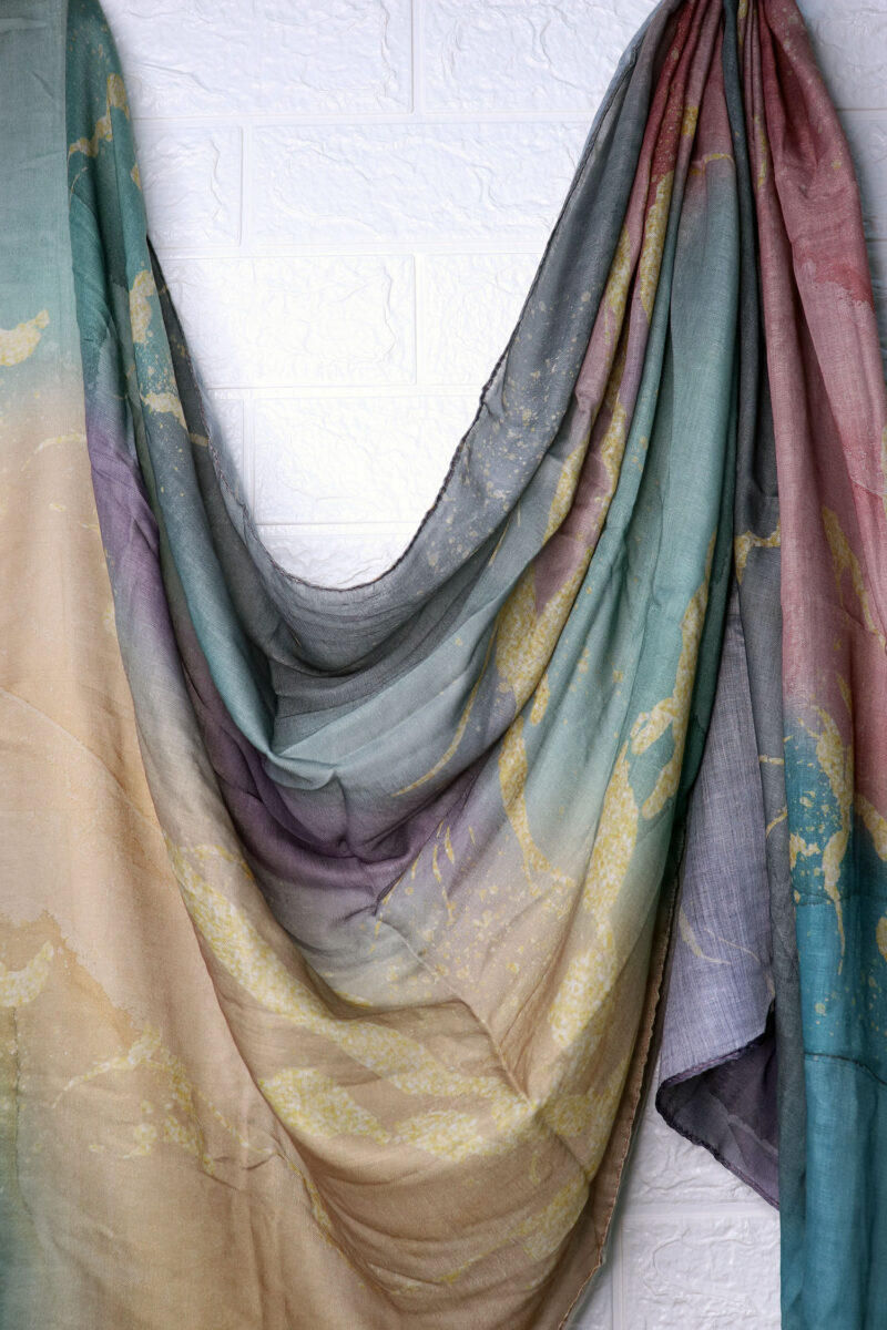 Sunset Tide Printed Modal Hijab