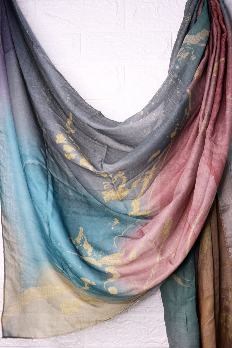 Sunset Tide Printed Modal Hijab - Image 2