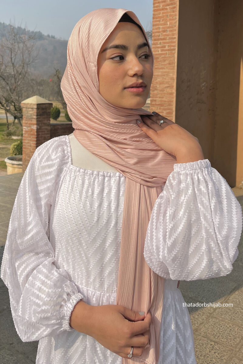 Blush Turkish Ribbed Jersey Hijab