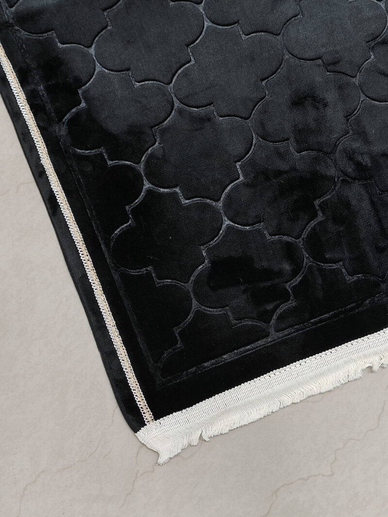 Black Velvet Prayer Mat - Image 3
