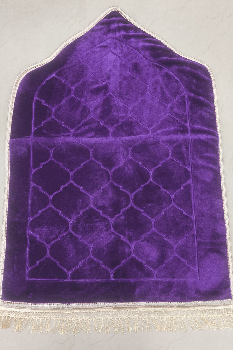 Amethyst Purple Velvet Prayer Mat - Image 2
