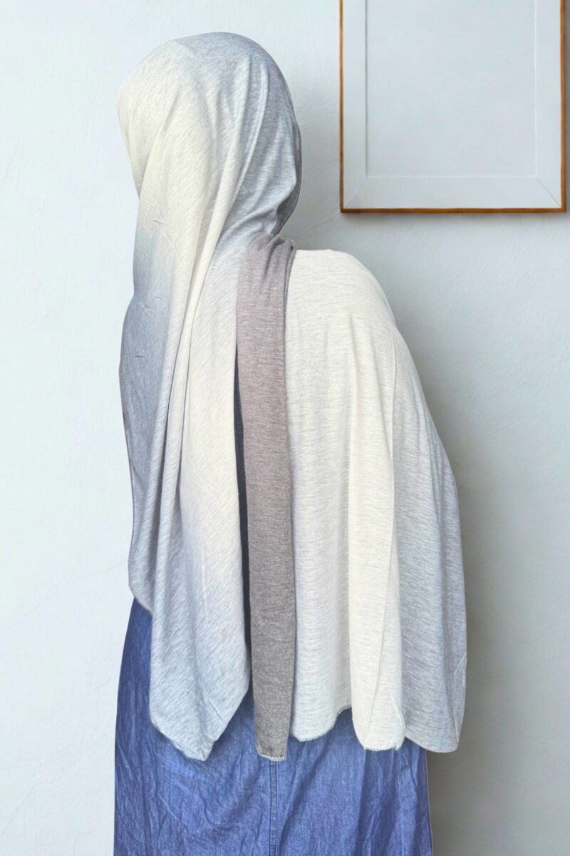 Frosted Slate Ombre Jersey Hijab