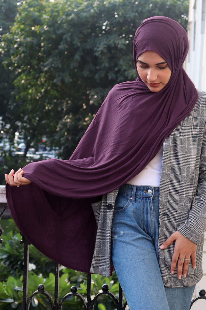 Grape Instant Jersey Hijab