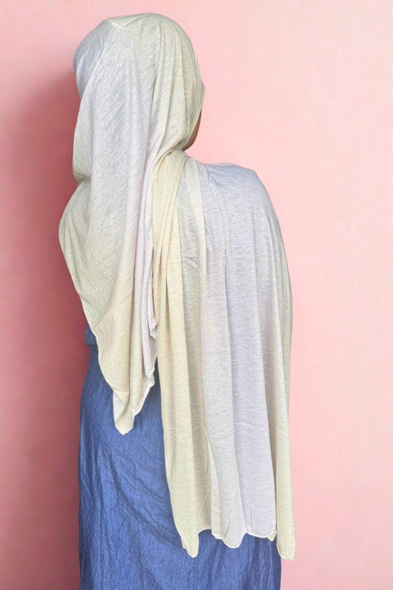 Olive Ombre Jersey Hijab - Image 2