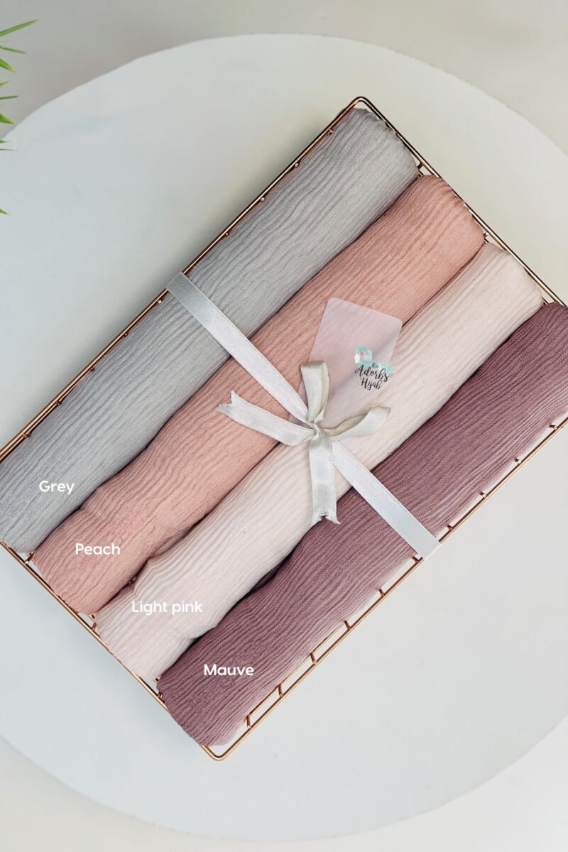 Premium Ribbed Cotton Hijabs - Pastel Tones | Maxi Sized