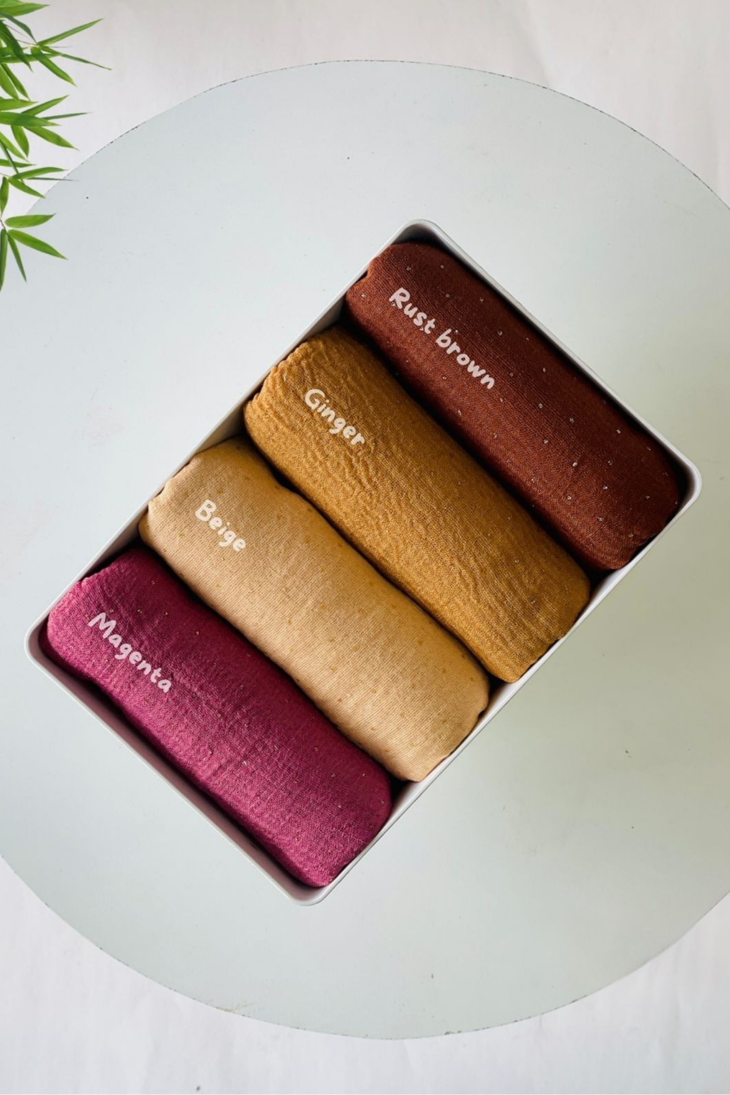 Shimmer Cotton Hijabs - Earthy Tones