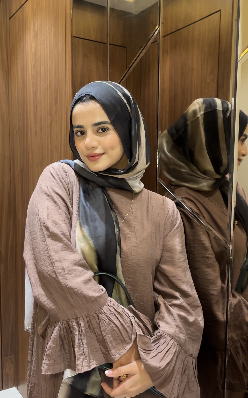 Urban Noir Printed Modal Hijab