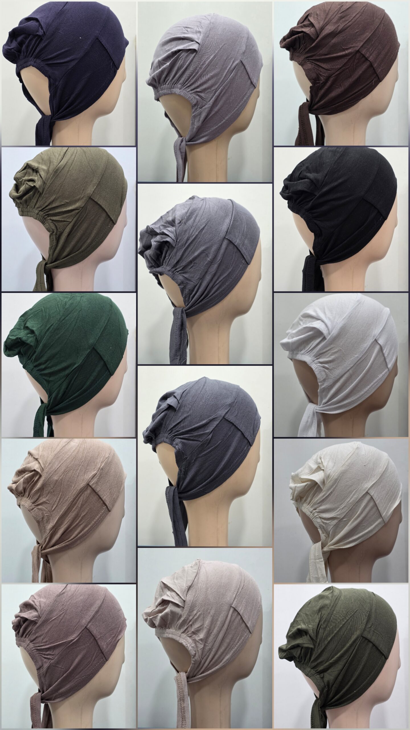 Premium Bamboo Jersey tie back Undercap (Shades 26-41)