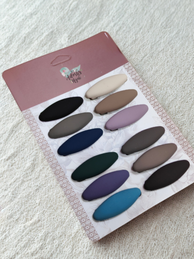 Matte Oval Hijab Pins – Set of 2