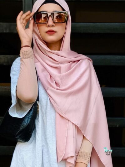 Blush Muna Satin Hijab