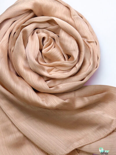 Peach Muna Satin Hijab